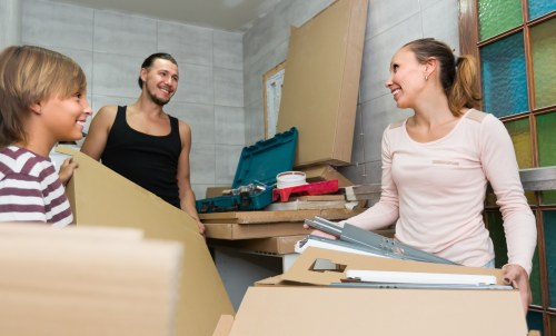 Furniture pick-up service for a Highbury home with bulky items ready for removal
