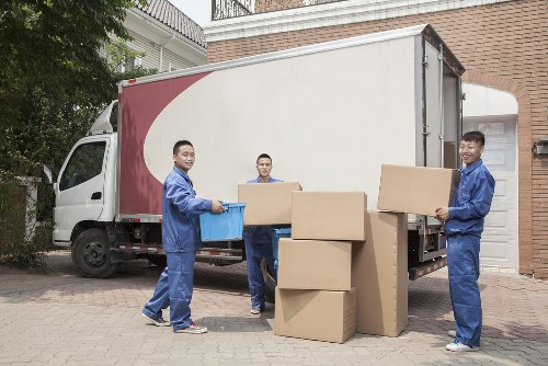 Customer reviewing a moving booking confirmation and service details
