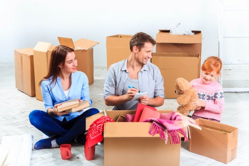 Careful loading of furniture for a man and van service in Highbury