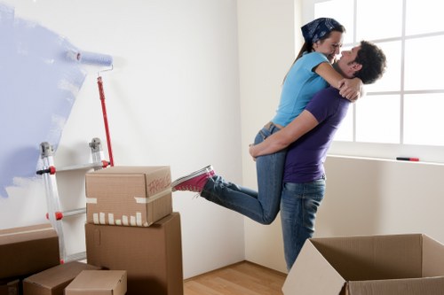 Furniture removal in a Highbury residential street