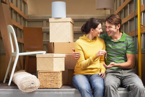 Professional team managing a commercial office move in Highbury